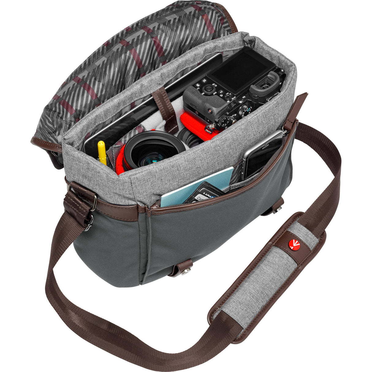 Manfrotto Windsor Camera Messenger Bag (Small, Gray)
