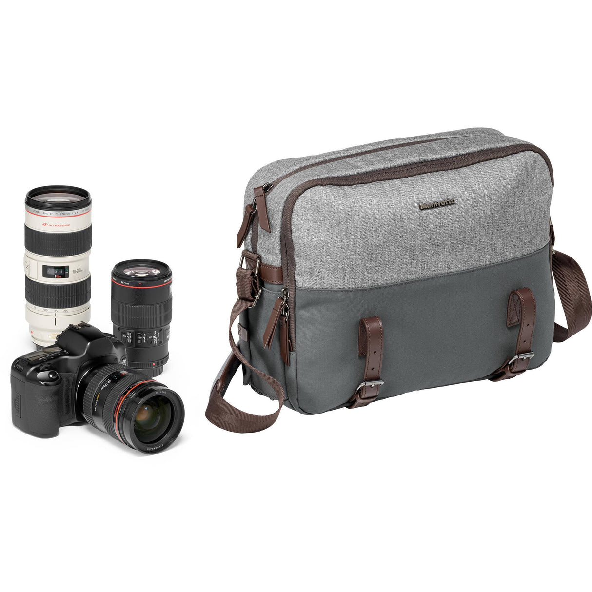 Manfrotto Windsor Camera Reporter Bag for DSLR (Gray)