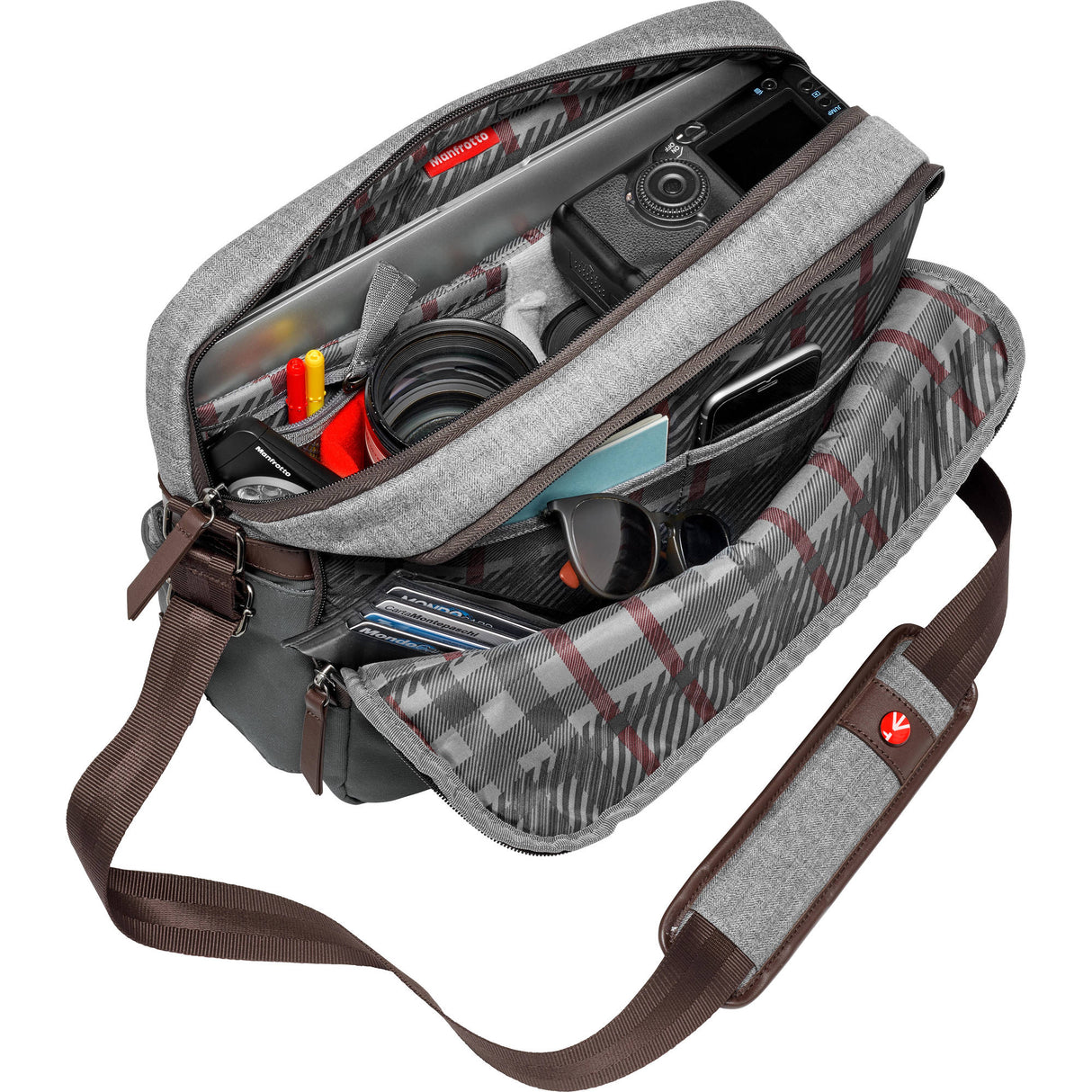 Manfrotto Windsor Camera Reporter Bag for DSLR (Gray)