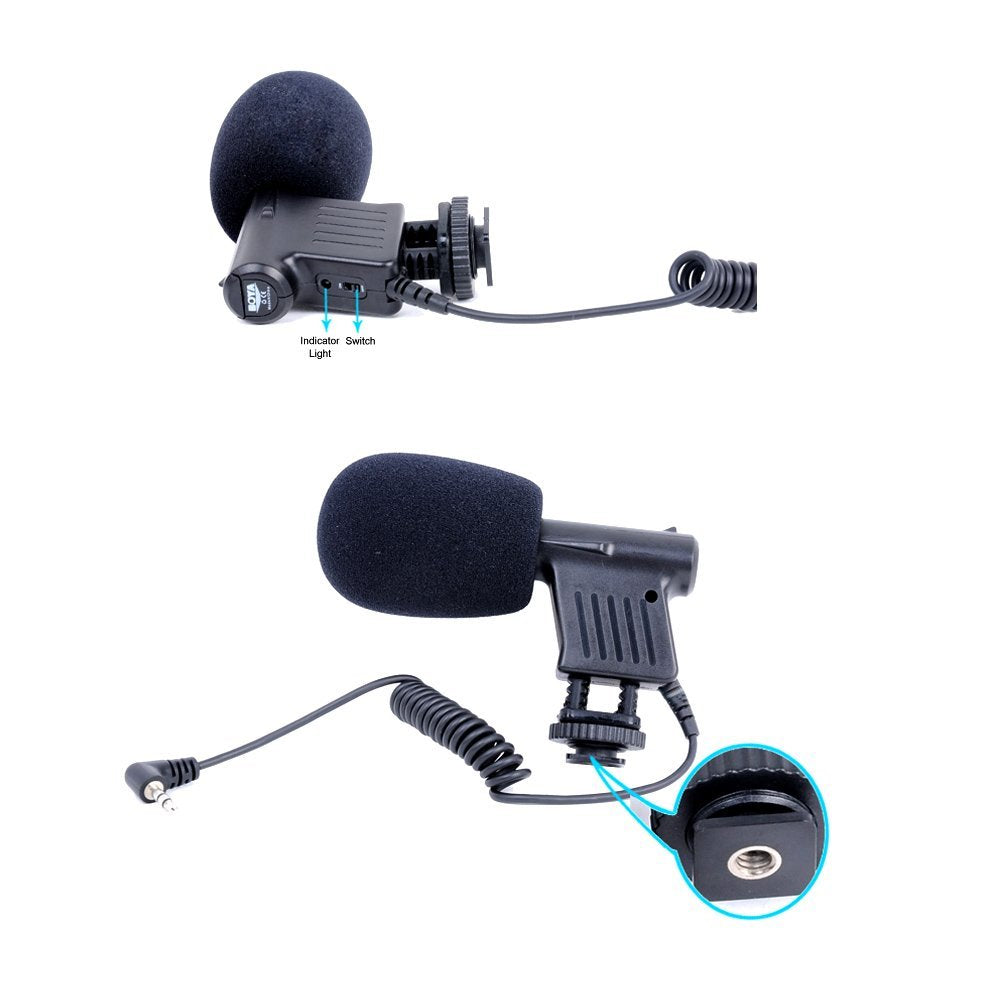 Boya BY-VM01 Directional Video Condenser Microphone for Canon Nikon DSLR Camcorder