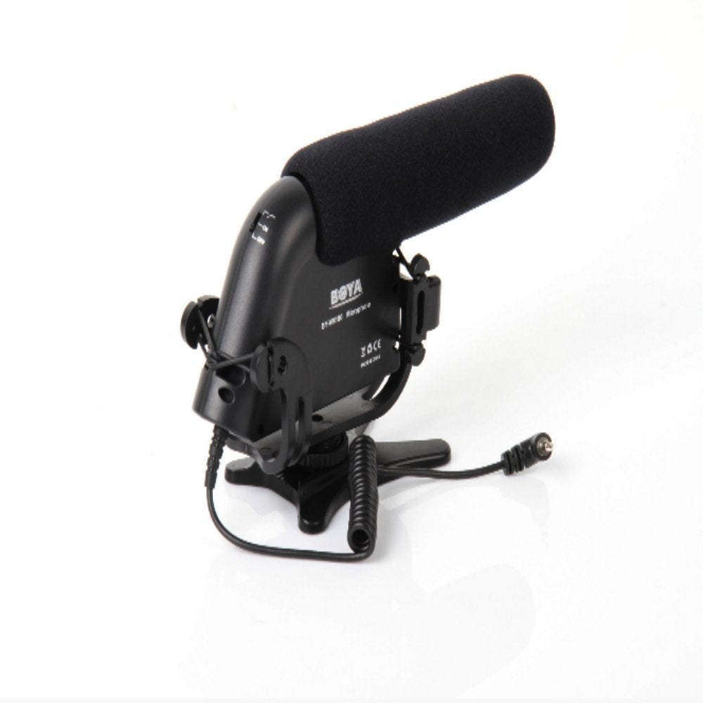 Boya BY-VM190 Shotgun Microphone with Windshield for Canon Nikon DSLR Camera