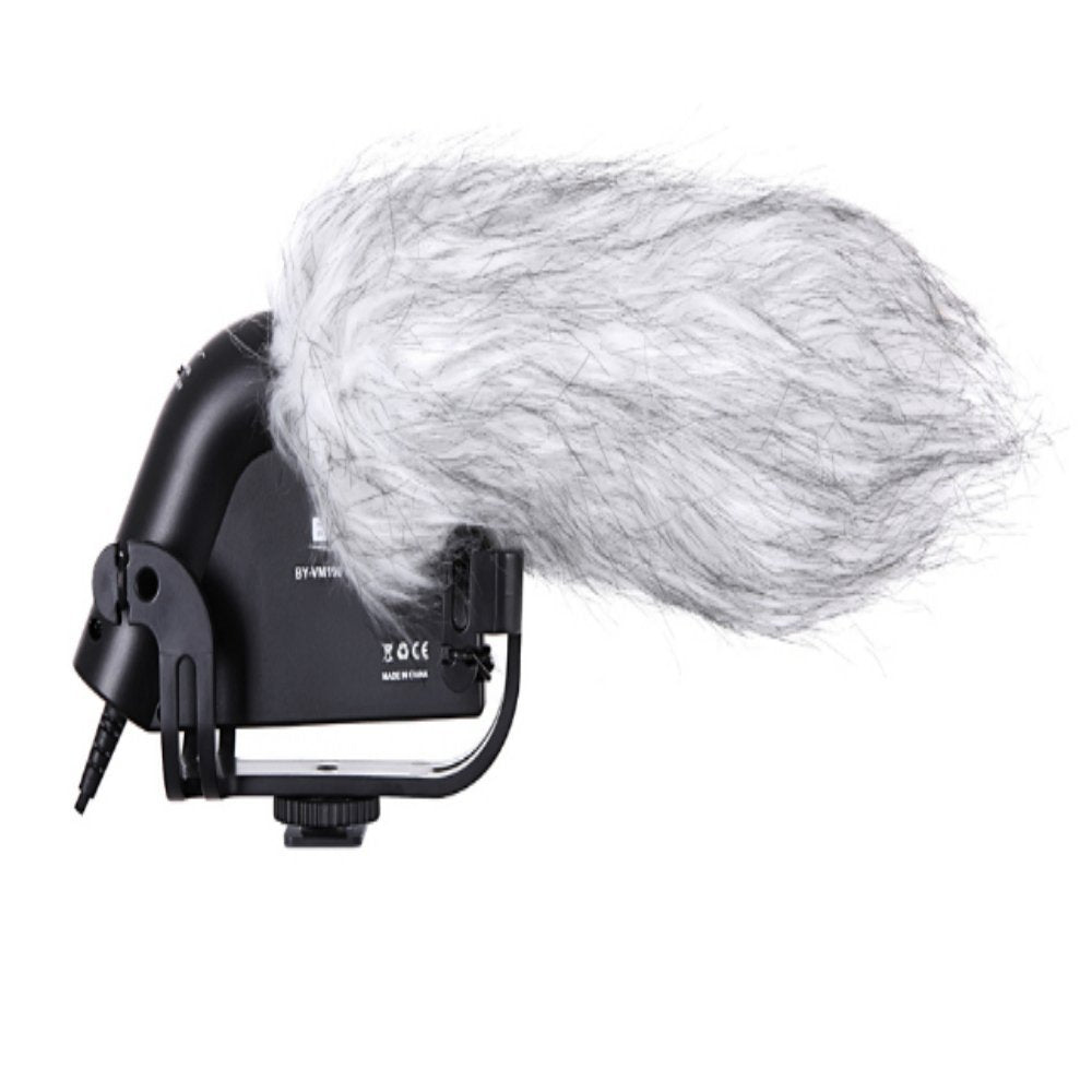 Boya BY-VM190 Shotgun Microphone with Windshield for Canon Nikon DSLR Camera