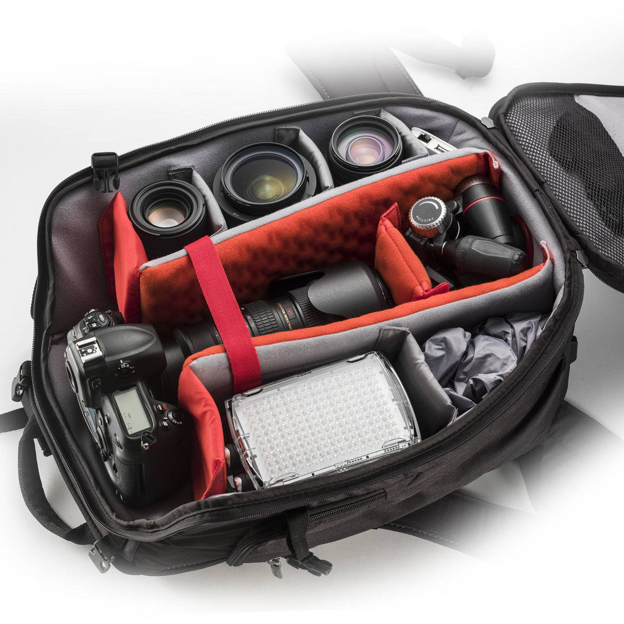 X-PRO 3-Way tripod head with retractable levers