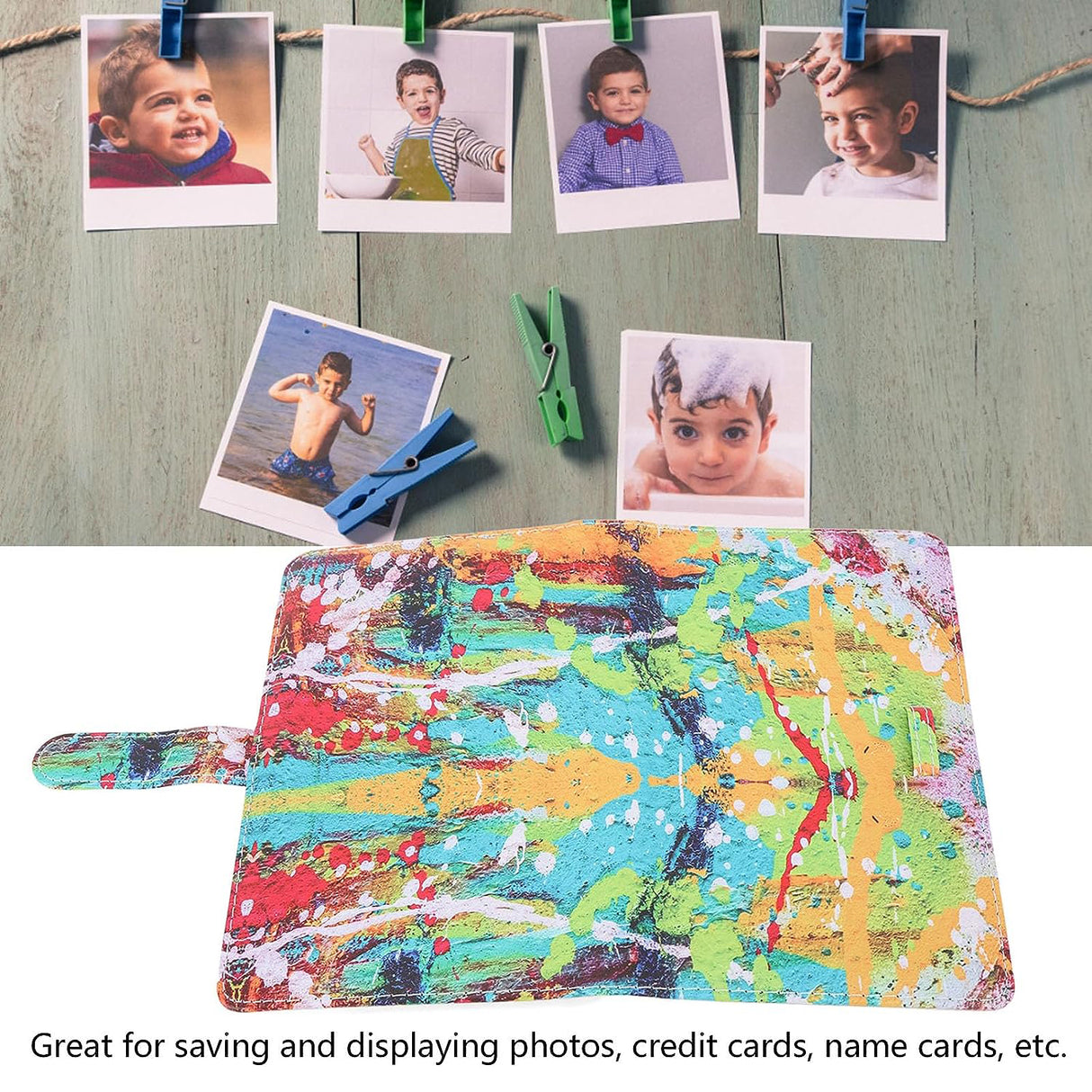 Zikkon 108-Sheets Album For Fujifilm Instax Mini Film (3 inch) Abstract oil painting