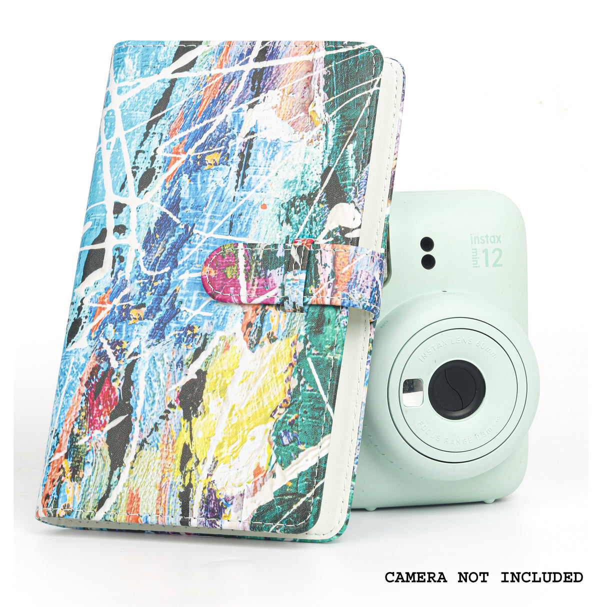Zikkon 108-Sheets Album For Fujifilm Instax Mini Film (3 inch) Colorful graffiti