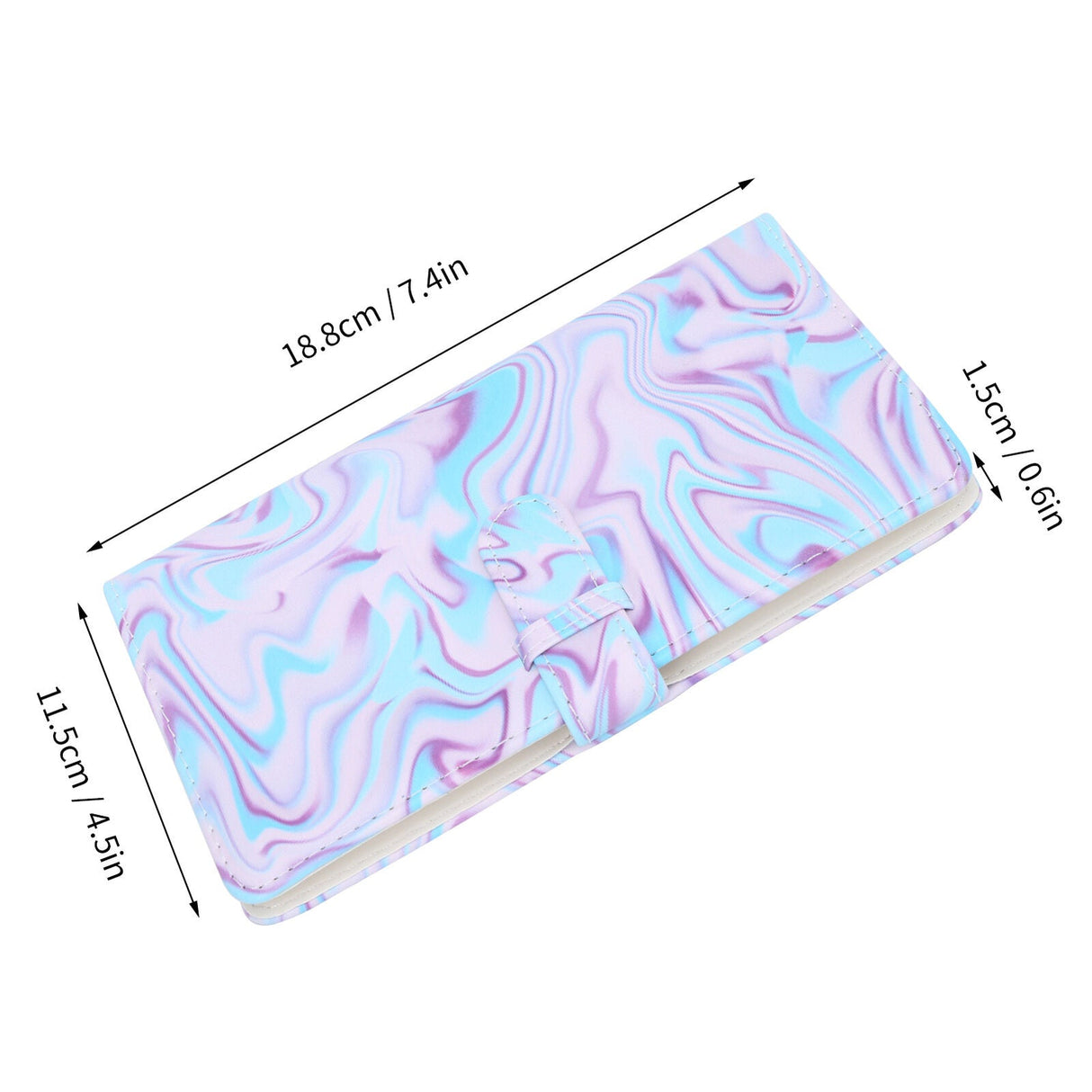 ZENKO 96-Sheets Album For Mini Film (3 inch) Purple Ripple