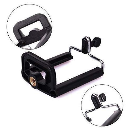 ZENKO Camera Stand Clip Bracket Holder Tripod Monopod Mount Adapter for Mobile Phone - Black
