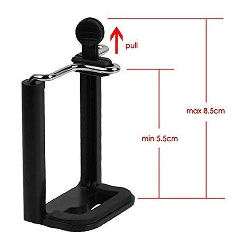 ZENKO Camera Stand Clip Bracket Holder Tripod Monopod Mount Adapter for Mobile Phone - Black