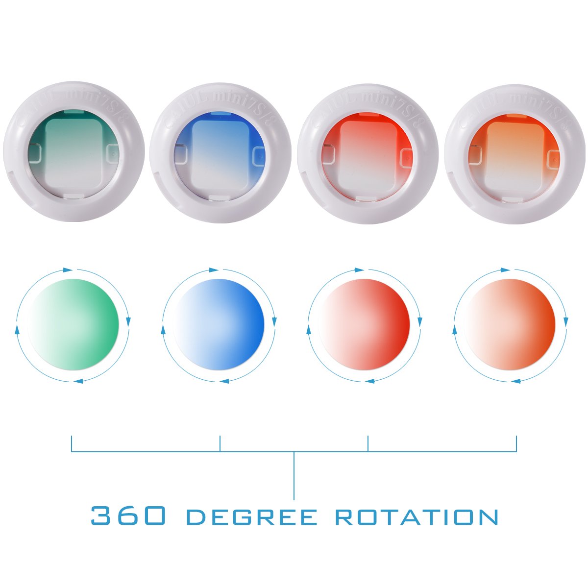 ZENKO INSTAX MINI 8 8+ 9 GRADIENT CLOSE UP LENS (PINK,YELLOW,BLUE,GREEN)