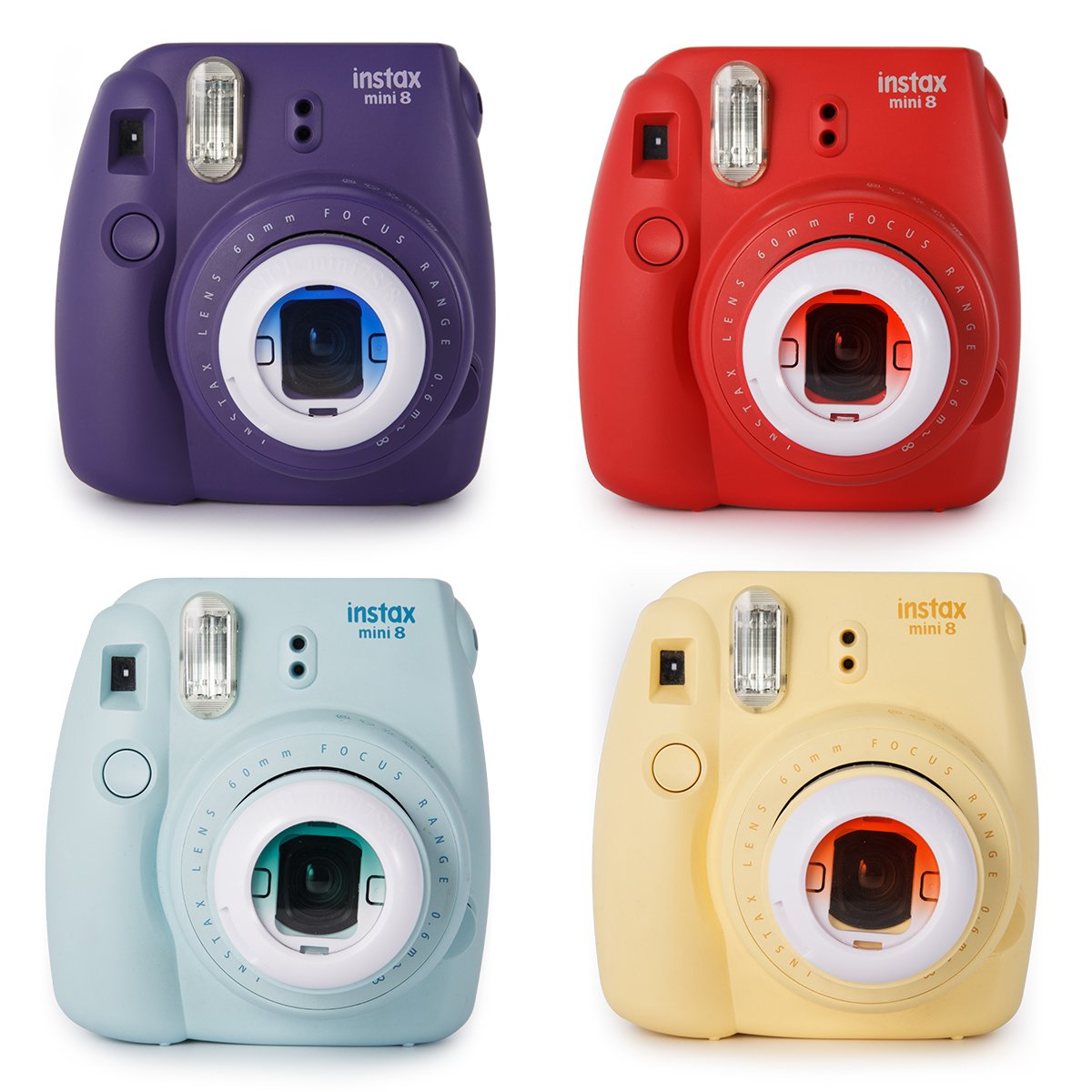ZENKO INSTAX MINI 8 8+ 9 GRADIENT CLOSE UP LENS (PINK,YELLOW,BLUE,GREEN)