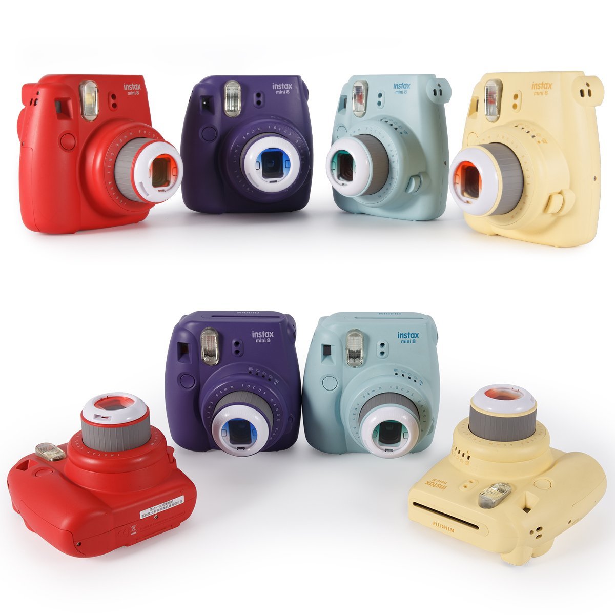 ZENKO INSTAX MINI 8 8+ 9 GRADIENT CLOSE UP LENS (PINK,YELLOW,BLUE,GREEN)