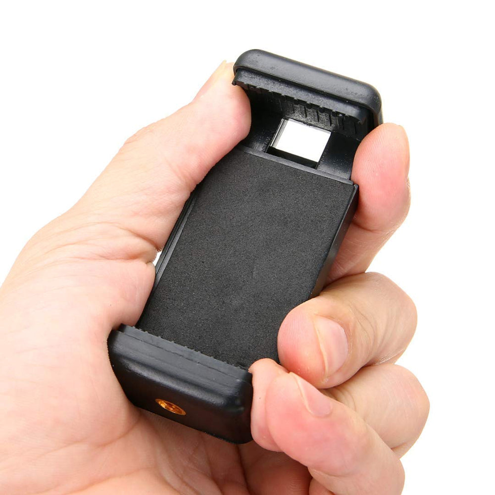 ZENKO Stand Clip Bracket Tripod/Mount Adapter for Mobile Holder Tripod Kit (Black, Supports Up to 500 g) Mobile Holder Set of 2 (Black)