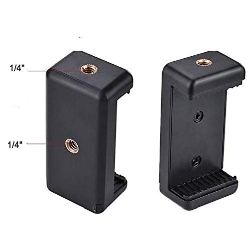 ZENKO Stand Clip Bracket Tripod/Mount Adapter for Mobile Holder Tripod Kit (Black, Supports Up to 500 g) Mobile Holder (Black)