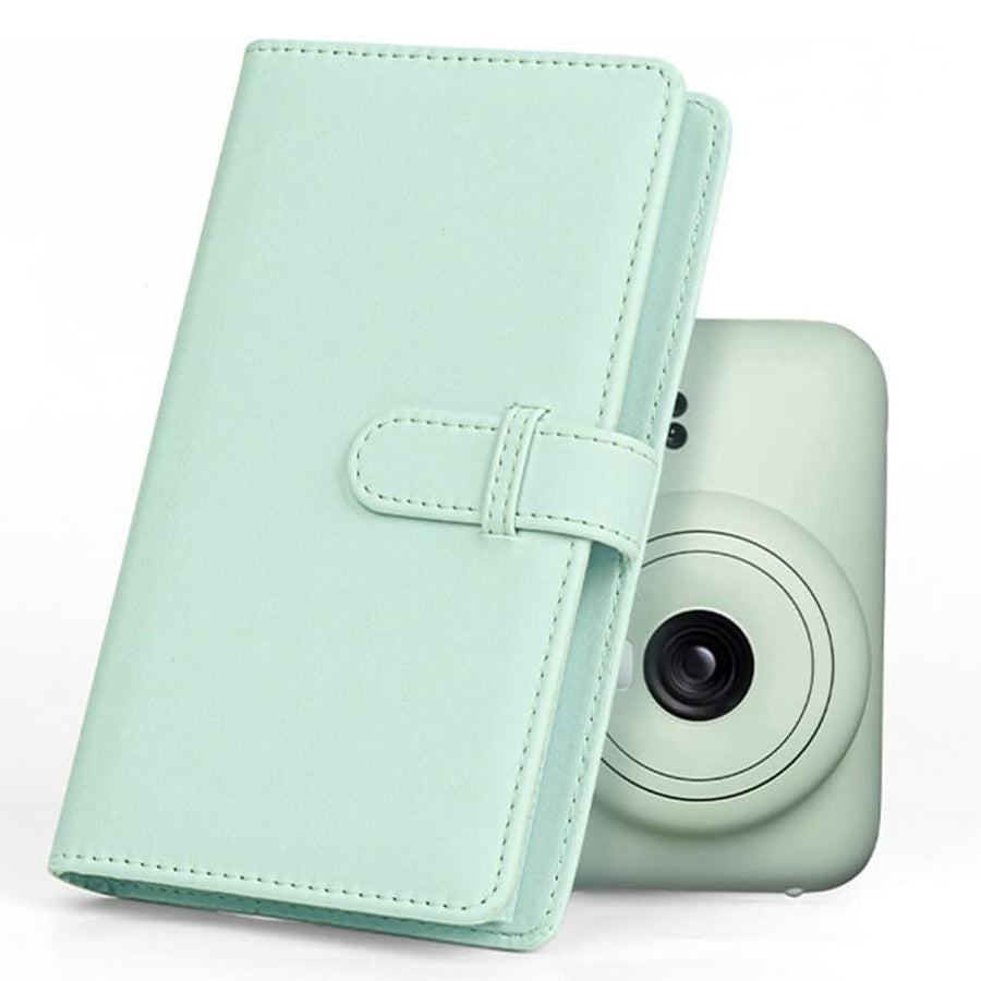 Zikkon Instax Mini Compatible 108 sheet Album for Fujifilm Instax Mini Film Mint Green