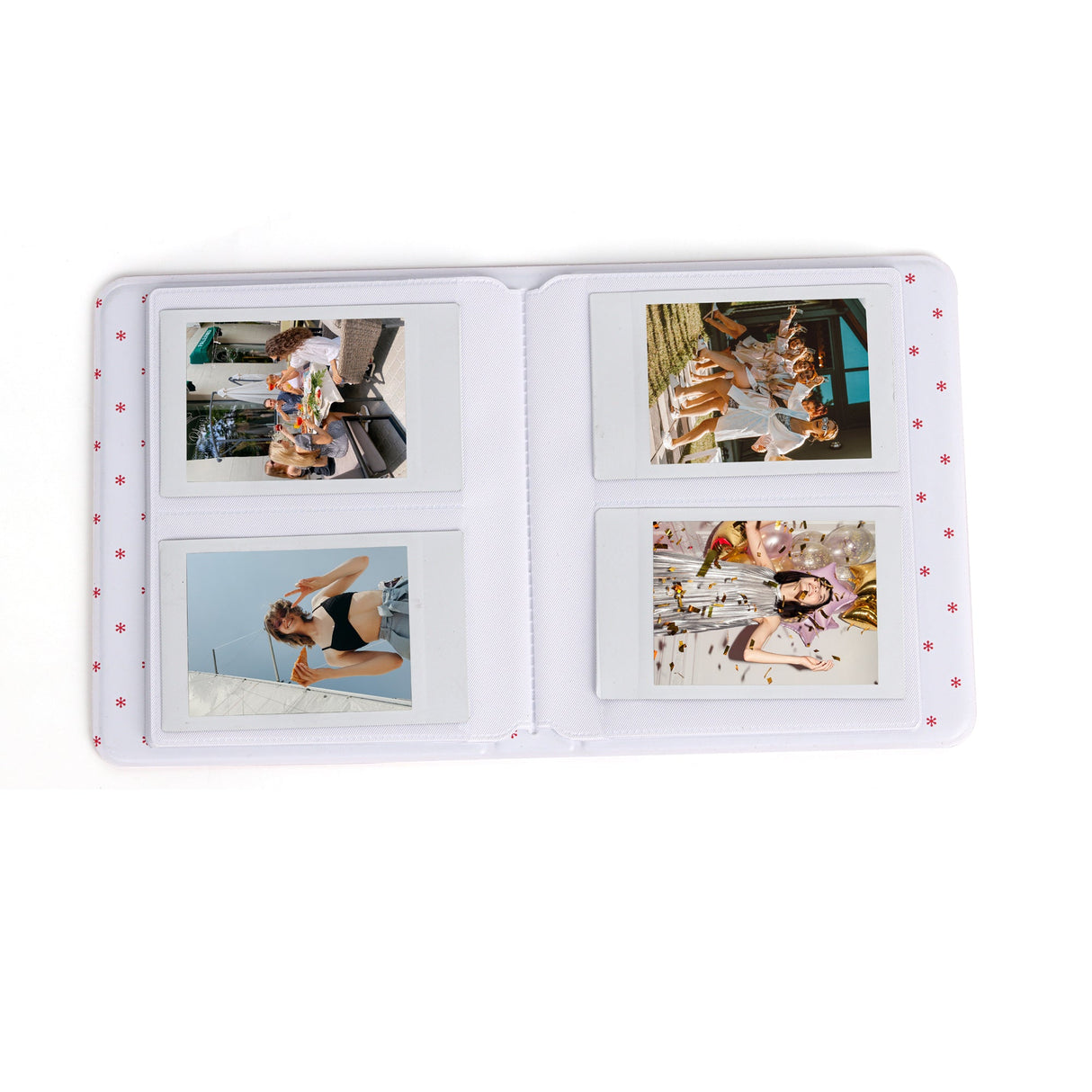 Zikkon Compatible 64 sheet Album for Fujifilm Instax Mini Film (3 inch) Blossom Pink