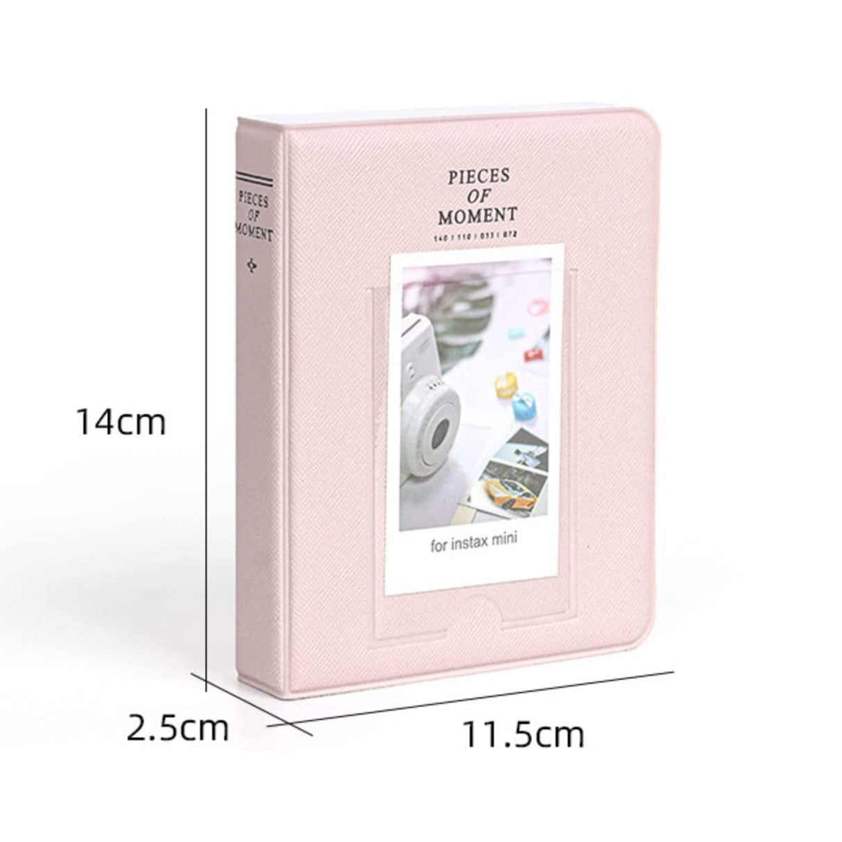 Zikkon Compatible 64 sheet Album for Fujifilm Instax Mini Film (3 inch) Blossom Pink