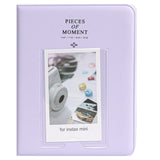 Zikkon Compatible 64 sheet Album for Fujifilm Instax Mini Film (3 inch) Lilac Purple