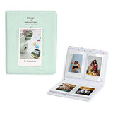 Zikkon Compatible 64 sheet Album for Fujifilm Instax Mini Film (3 inch) Mint Green