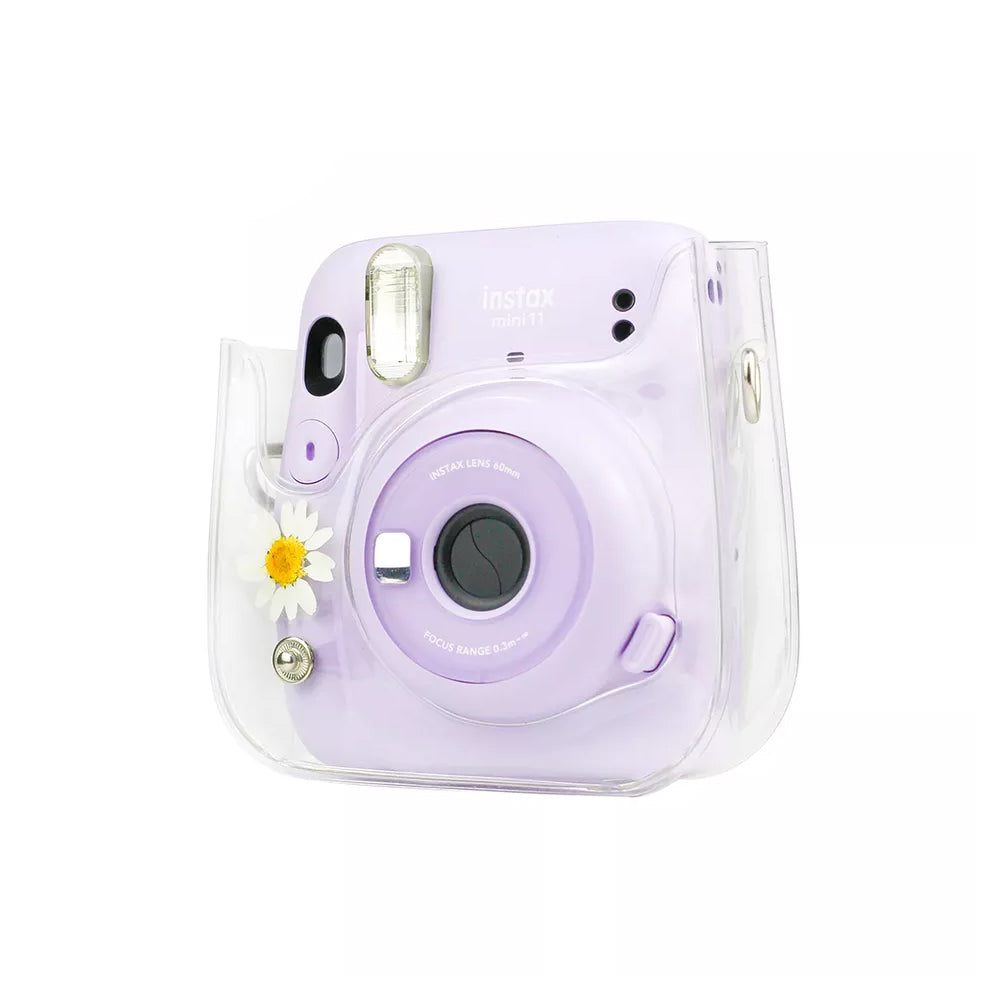 Zenko Compatible Mini 11 Camera Case Bag for Fujifilm Instax Mini 11 8 8+ 9 Camera White Daisy