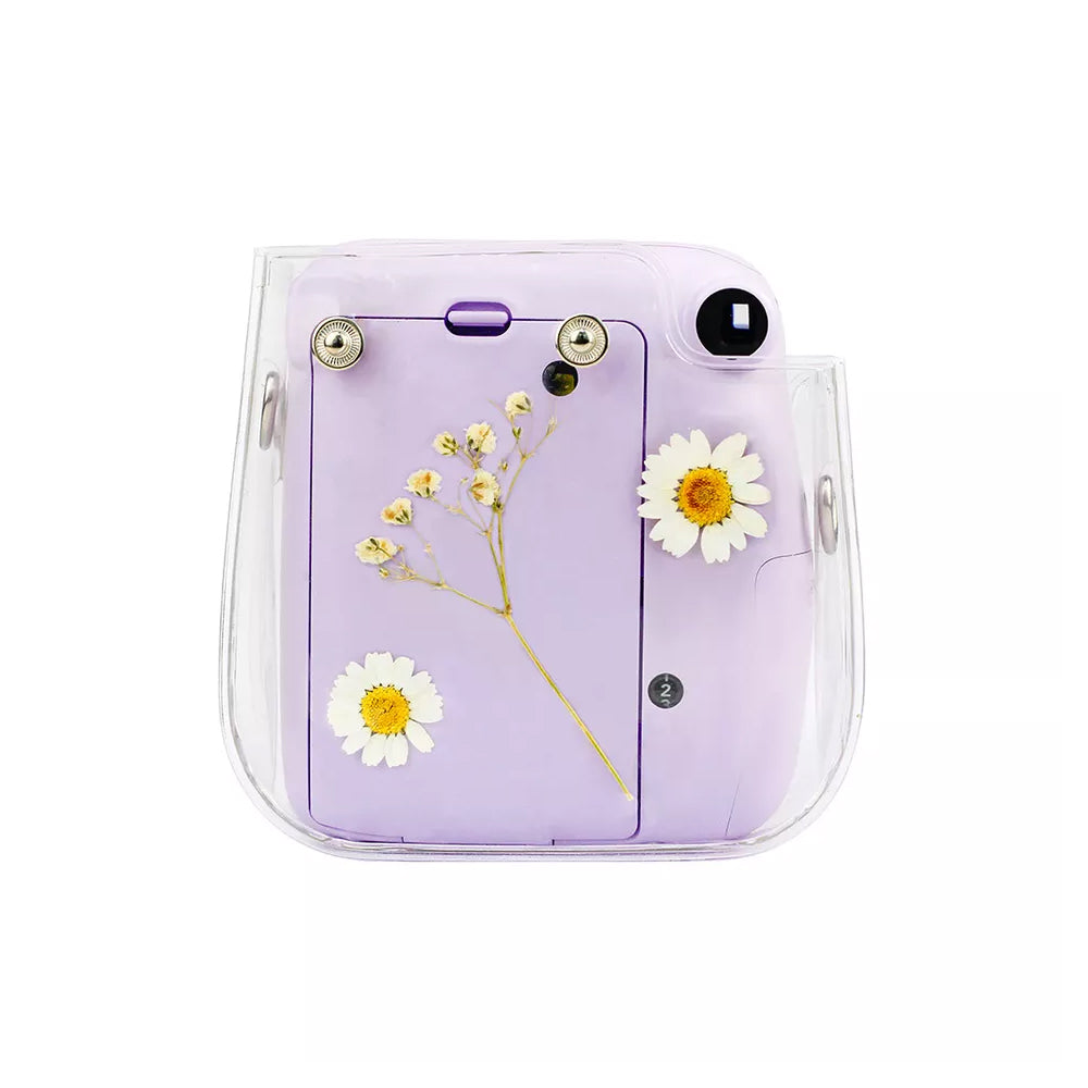 Zenko Compatible Mini 11 Camera Case Bag for Fujifilm Instax Mini 11 8 8+ 9 Camera White Daisy