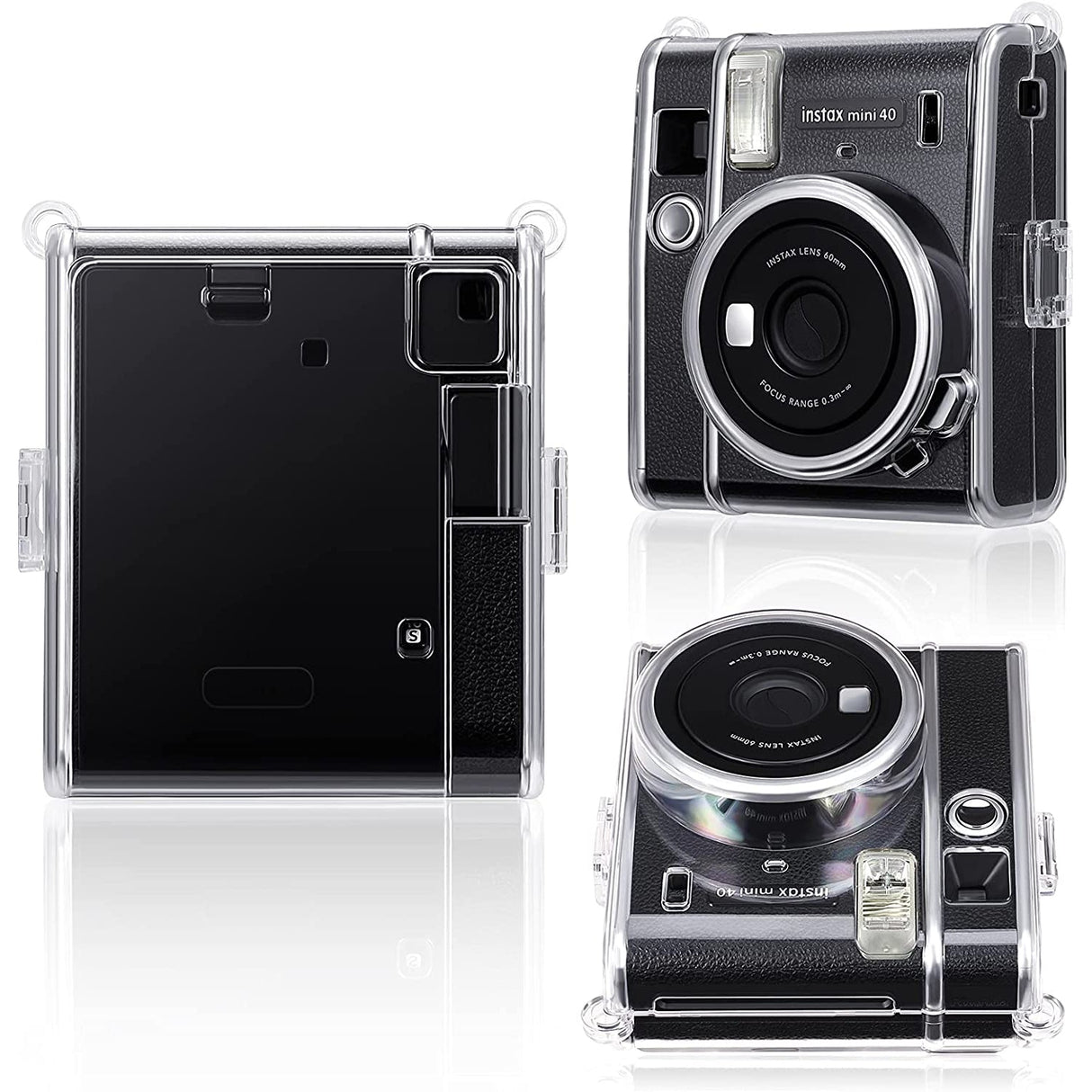 Zenko Compatible Mini 40 Camera Case Bag for Fujifilm Instax Mini 40 Camera (Clear)