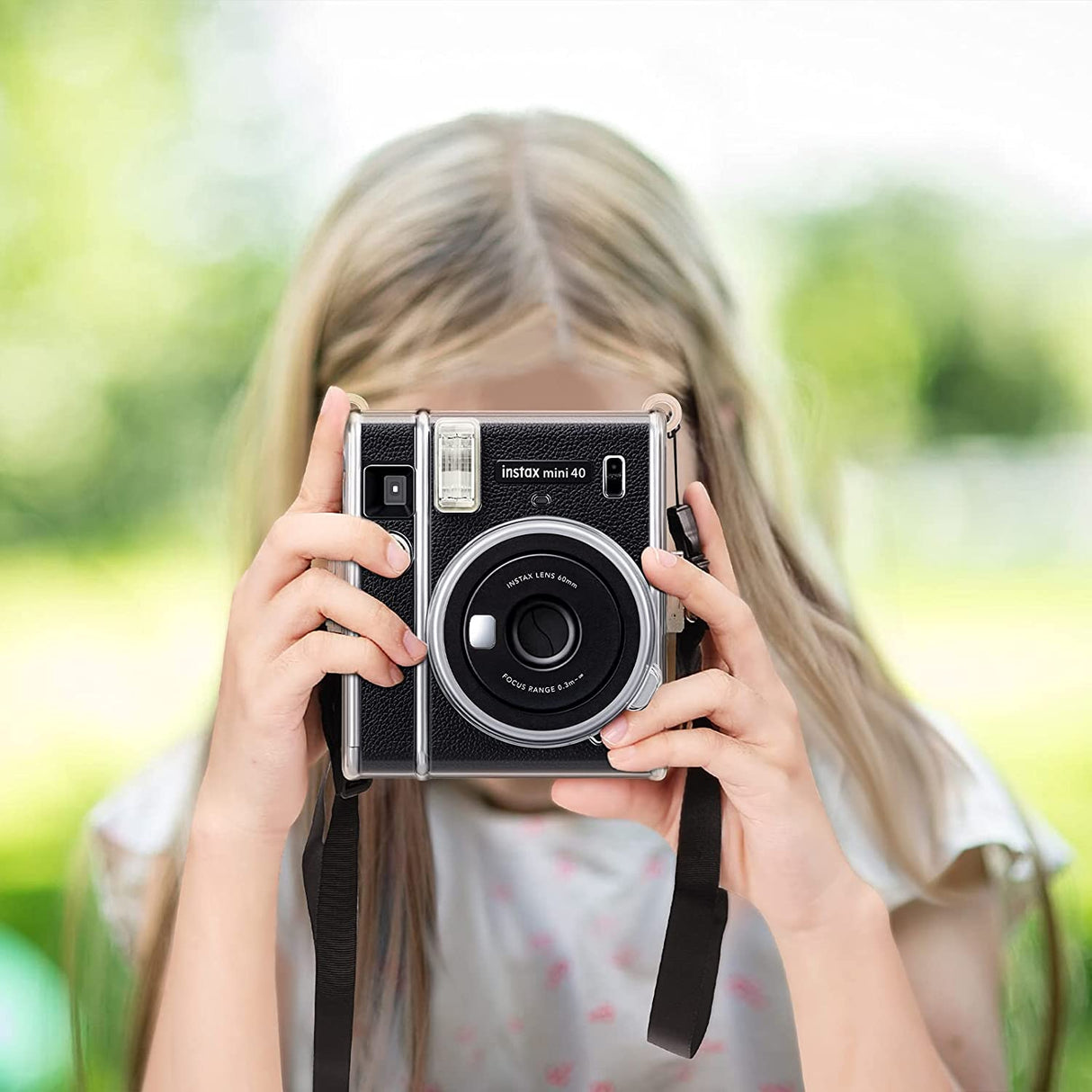 Zenko Compatible Mini 40 Camera Case Bag for Fujifilm Instax Mini 40 Camera (Clear)