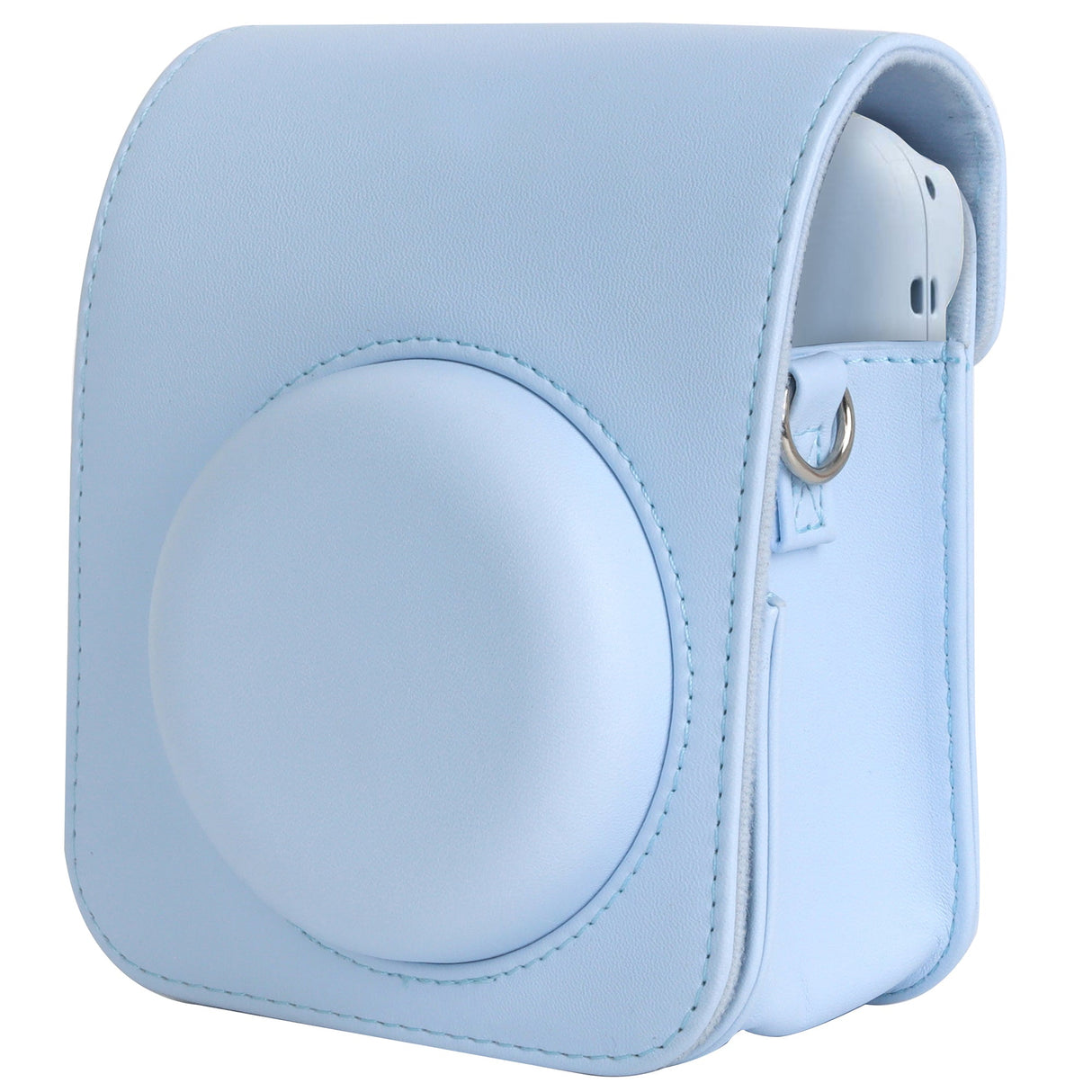 Zikkon Instax Mini 12 Protective Camera Case PU Leather Carrying Bag Pastel Blue