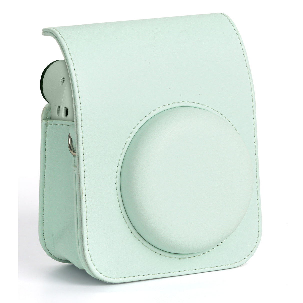 Zikkon Instax Mini 12 Protective Camera Case PU Leather Carrying Bag Mint Green