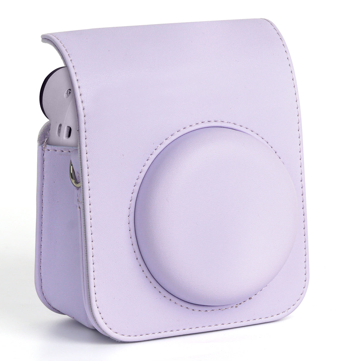 Zikkon Instax Mini 12 Protective Camera Case PU Leather Carrying Bag Lilac Purple
