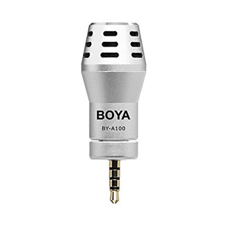 BOYA BY-A100 Omni Directional Condenser Microphone for IOS Android Smartphones Silver