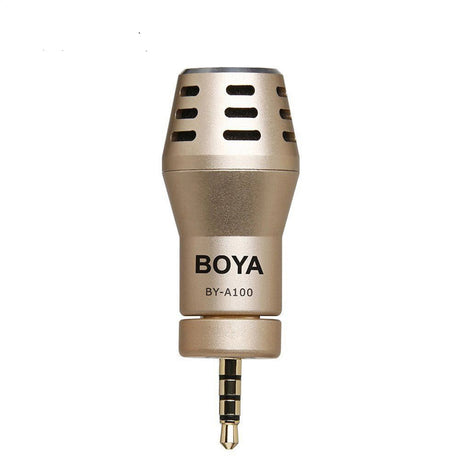 BOYA BY-A100 Omni Directional Condenser Microphone for IOS Android Smartphones Gold