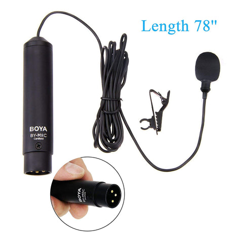BOYA BY-DM2 Omni-Directional Digital Lavalier Microphone Clip-on Video Recording Mic with Type-C for Android Devices