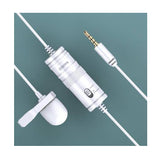 BOYA BY-M1 Omnidirectional Lavalier Microphone (White)