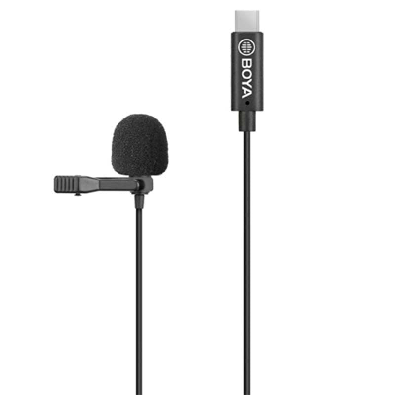 BOYA BY-M3 Digital Omnidirectional Lavalier Microphone with USB-C Cable (Android)