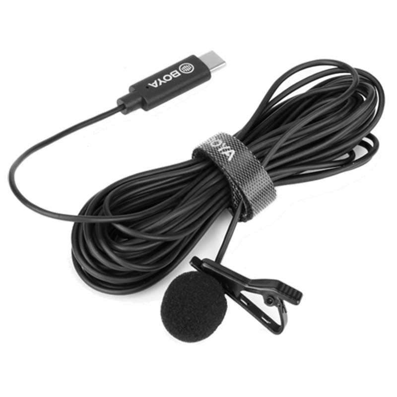 BOYA BY-M3 Digital Omnidirectional Lavalier Microphone with USB-C Cable (Android)