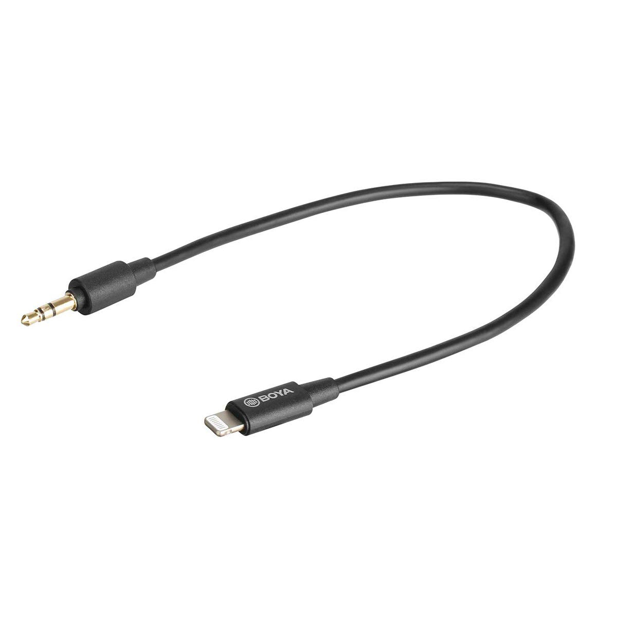 BOYA BY-K1 20cm 3.5mm Male TRRS to Male Lightning Adapter Cable Cable