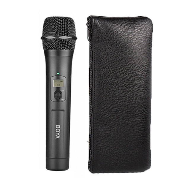 Boya BY-WHM8 UHF Wireless Handheld Transmitter Compatible with BY-WM6 and BY-WM8 receiver for Interview Presentation Talk Show Speech