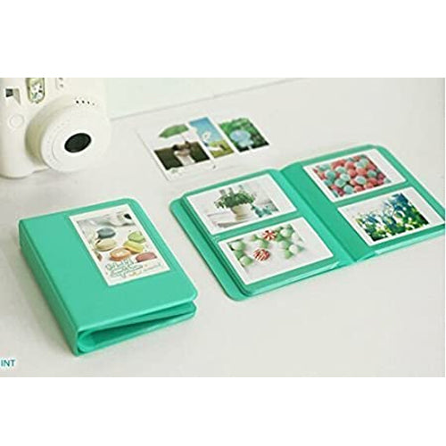 CAIUL 64 Pockets Mini Photo Album Mint Green