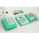 CAIUL 64 Pockets Mini Photo Album Mint Green