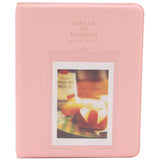 CAIUL 64 Pockets Mini Photo Album Peach Pink