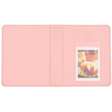 CAIUL 64 Pockets Mini Photo Album Peach Pink