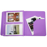 CAIUL 64 Pockets Mini Photo Album Violet Purple