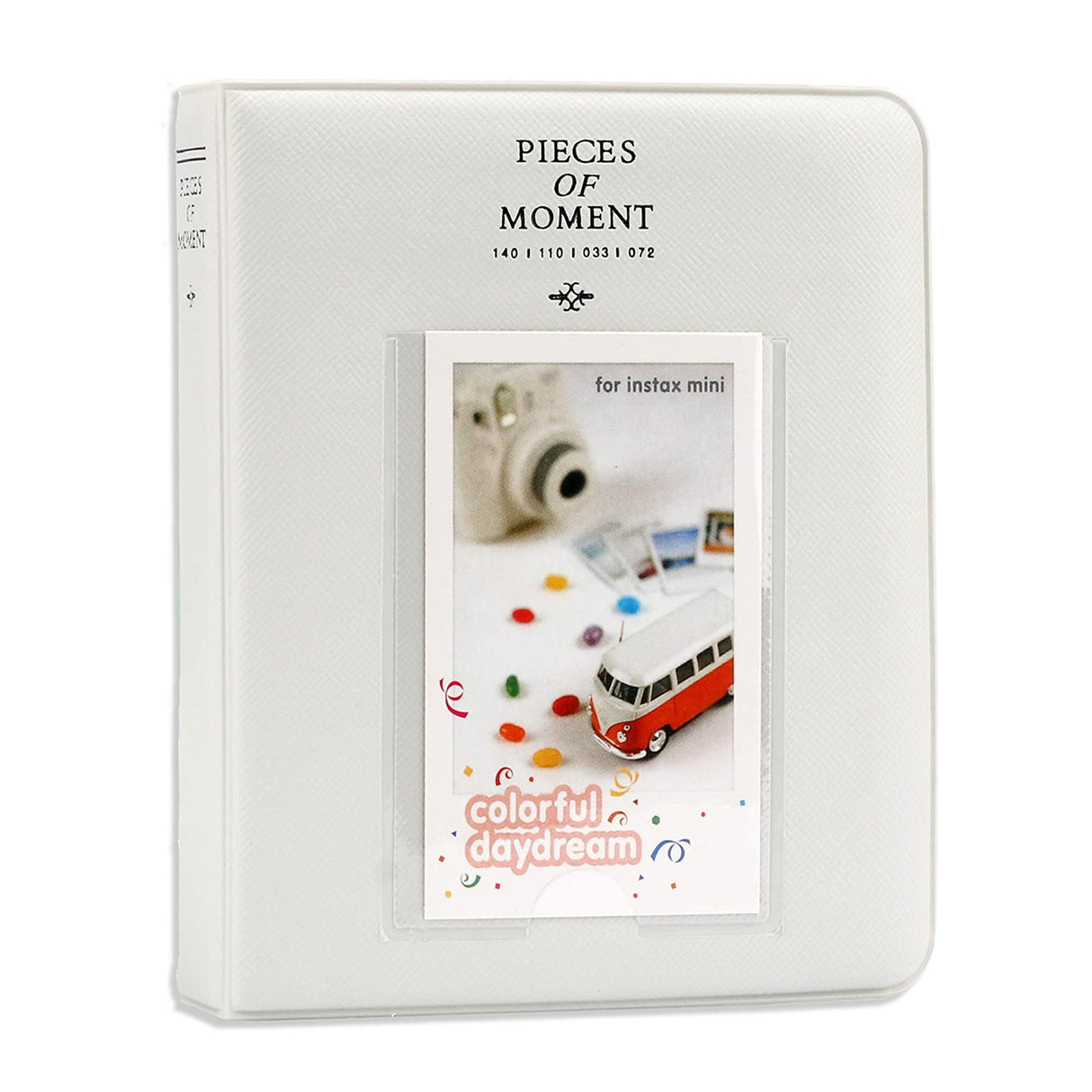 CAIUL 64 Pockets Mini Photo Album Ice white