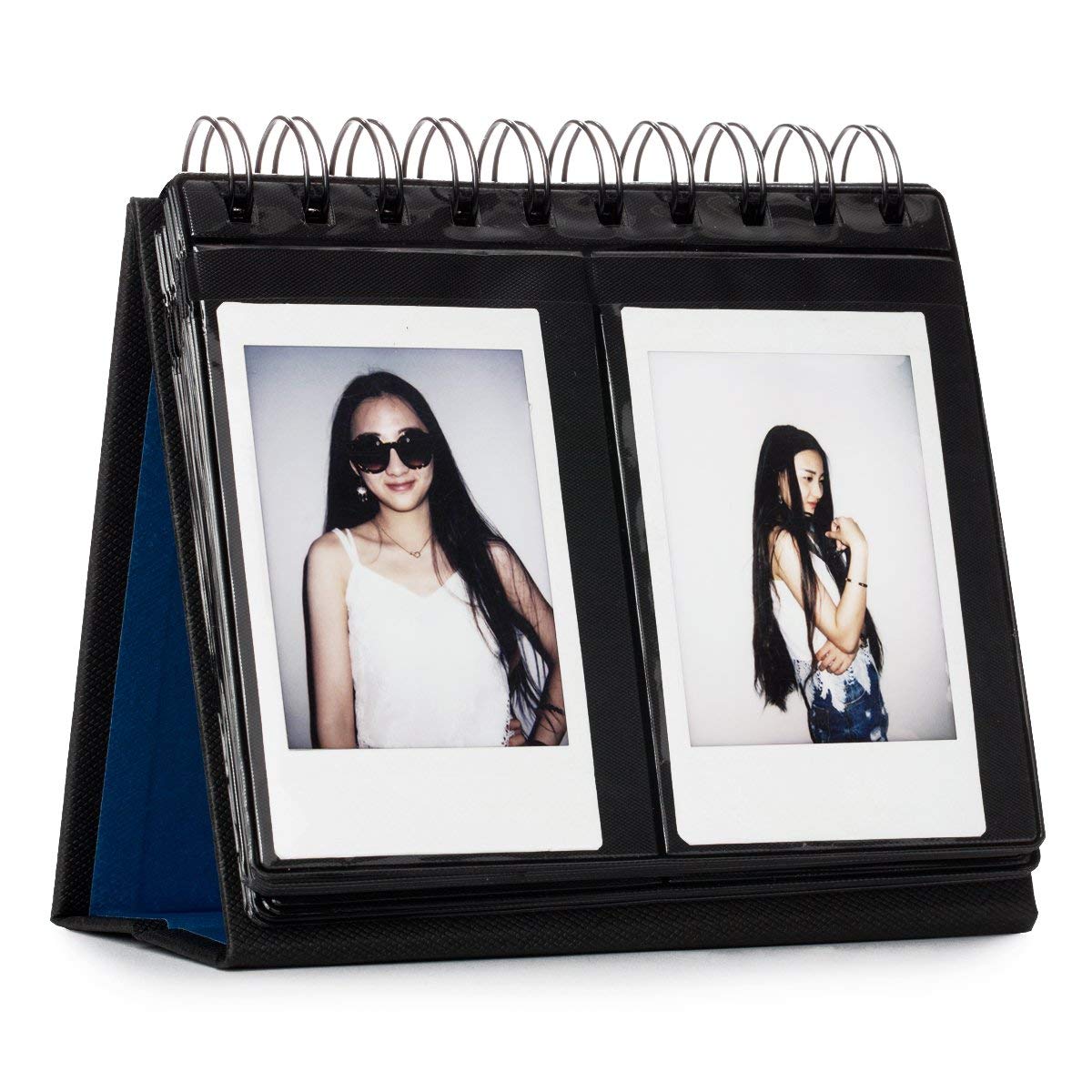 CAIUL 68 Pockets Desk Calendar Style Photo Album for Fujifilm Instax Mini 7s 8 8+ 9 25 26 50s 70 90 Films Black