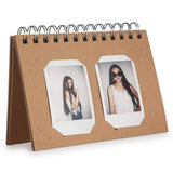 [Fujifilm Instax Mini Photo Album] CAIUL Book Album for Instax Mini 8 8+ 9 70 7s 25 26 50s 90 Film, Instax Square SQ10 Film (40 Photos) Brown