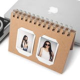 [Fujifilm Instax Mini Photo Album] CAIUL Book Album for Instax Mini 8 8+ 9 70 7s 25 26 50s 90 Film, Instax Square SQ10 Film (40 Photos) Brown