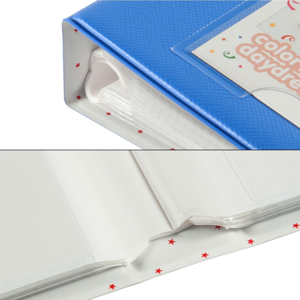 CAIUL 64 Pockets Mini Photo Album for Fujifilm Instax Mini 7s 8 8+ 9 25 26 50s 70 90 Film, Polaroid PIC-300 Z2300 Film Cobalt Blue