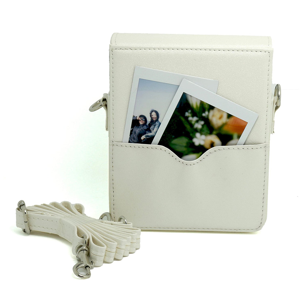 CAIUL PU Leather Case for Fujifilm Instax Share Smartphone Printer Sp1 White