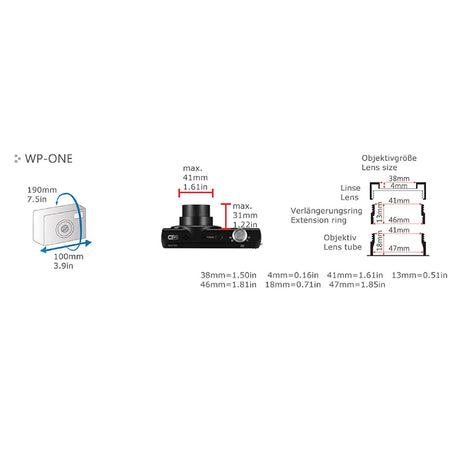 DiCAPac WPOne Camera Case (Clear)