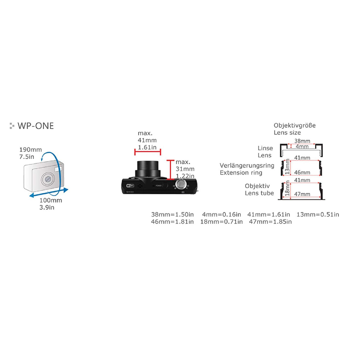 DiCAPac WPOne Camera Case (Clear)